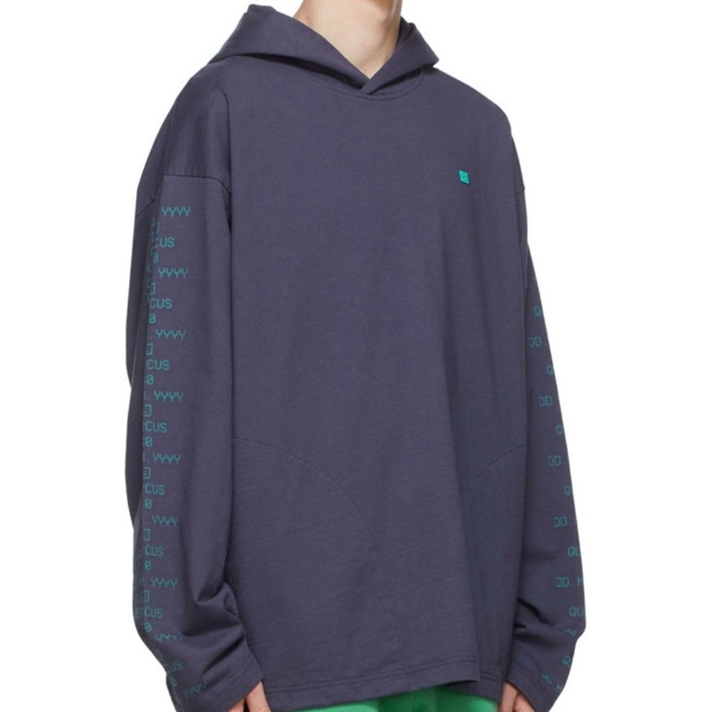 Acne Studios Logo-Appliquéd Printed Hoodie - Picture 2 of 12